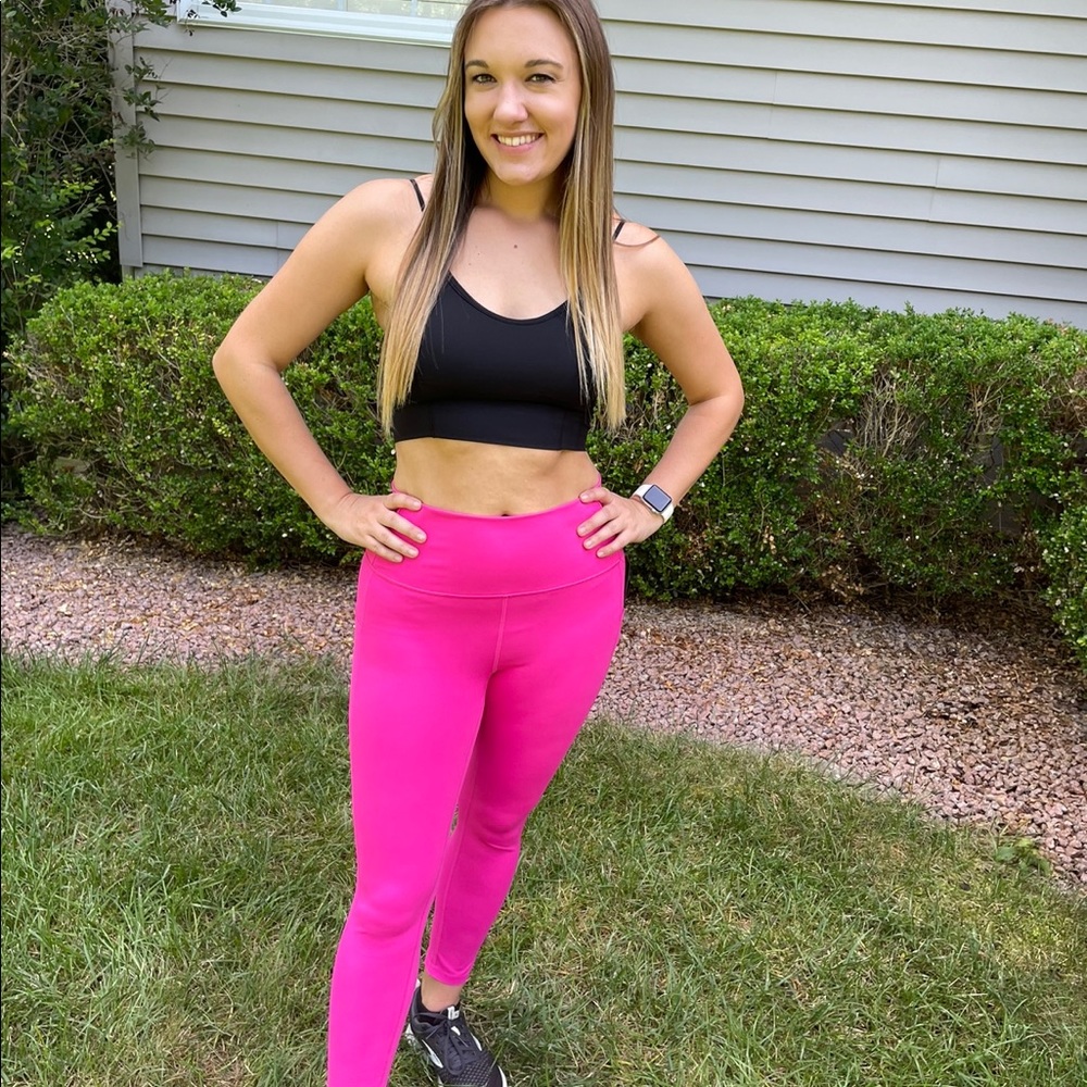 NWT Hot Pink pocket Leggings